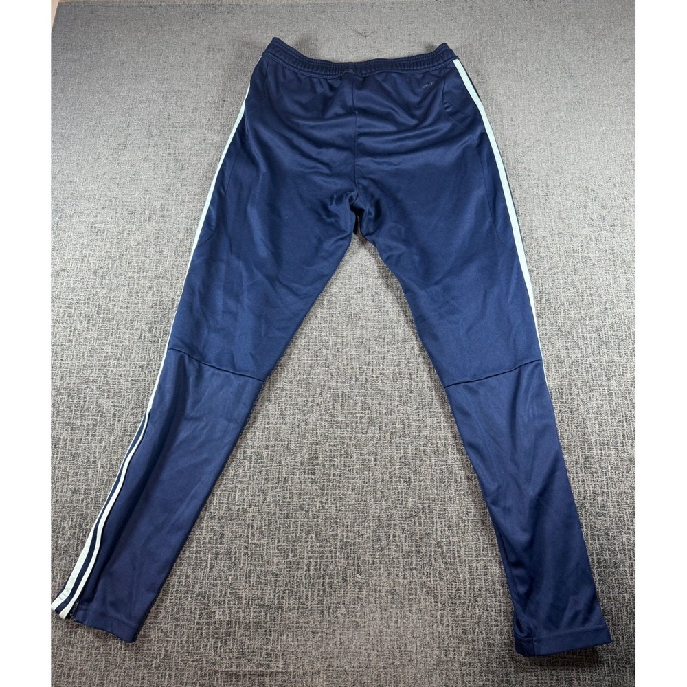 Adidas Mens Tiro Track Pants Navy Blue Light Blue Stripes Size Small Snag - Picture 10 of 10